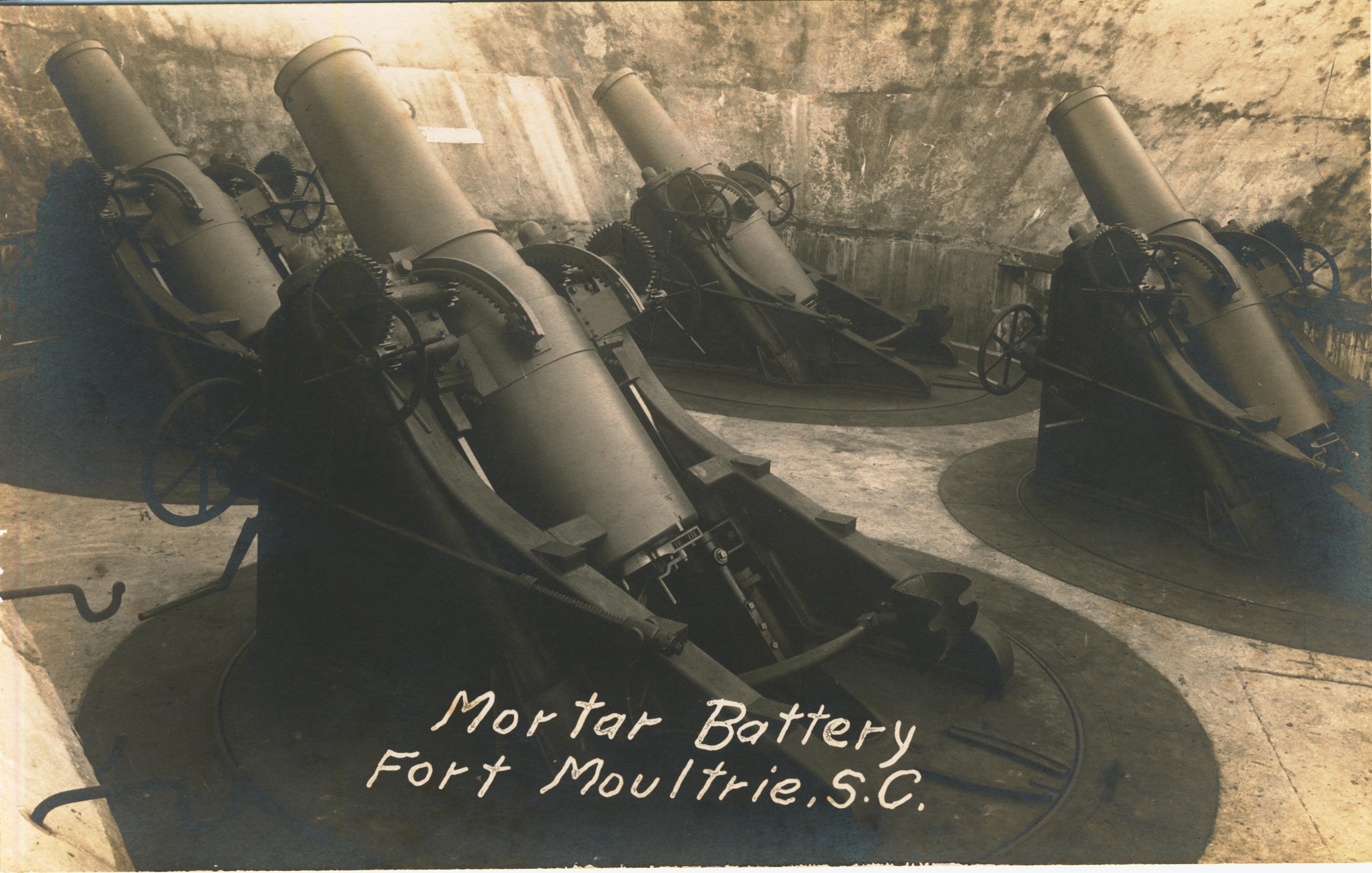 Mortar battery Fort Moultrie SC mailed from 144 Co CAC