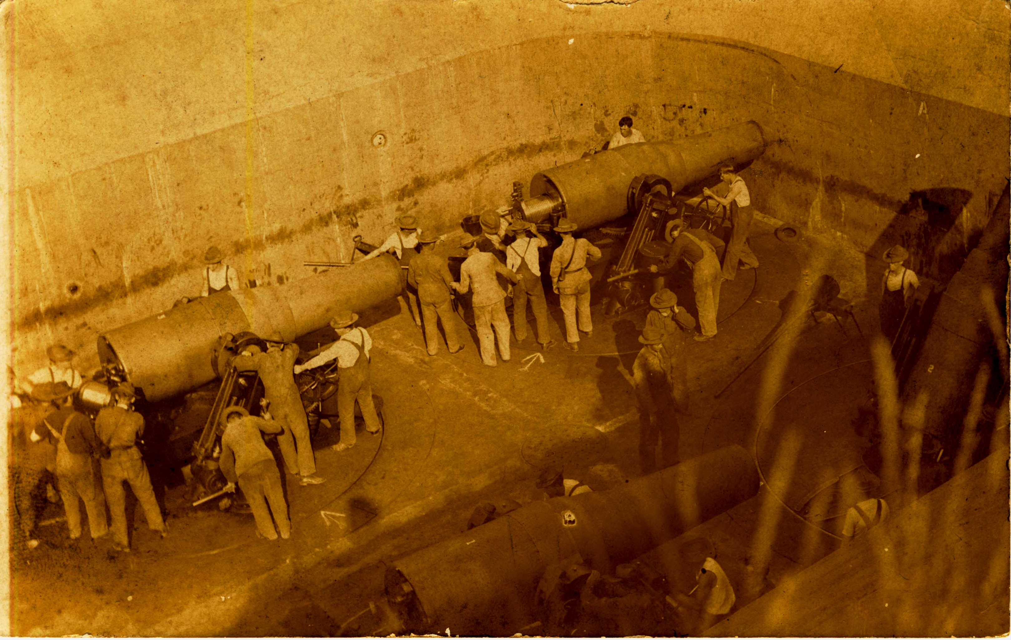 Mortar pit
