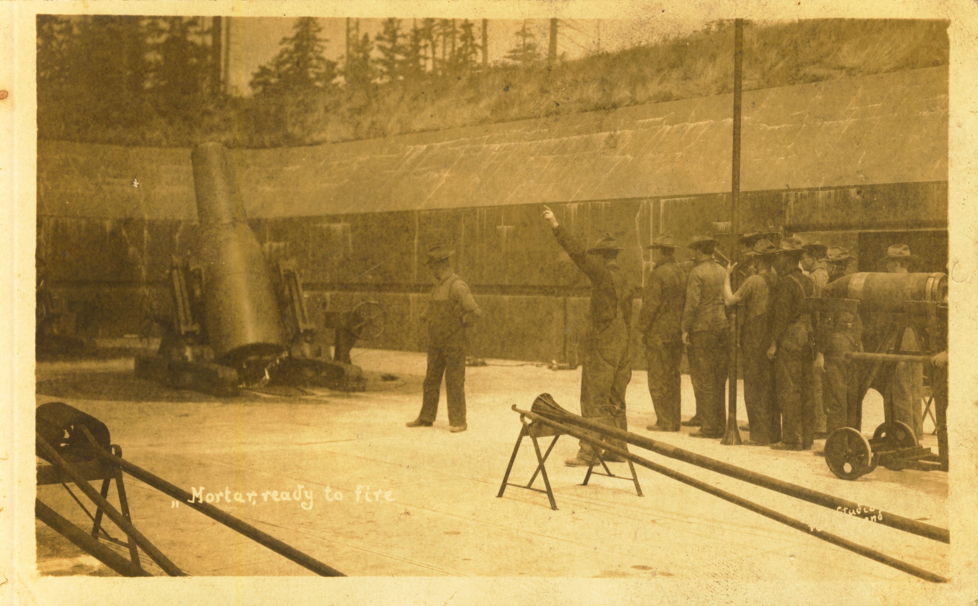Mortar ready to fire