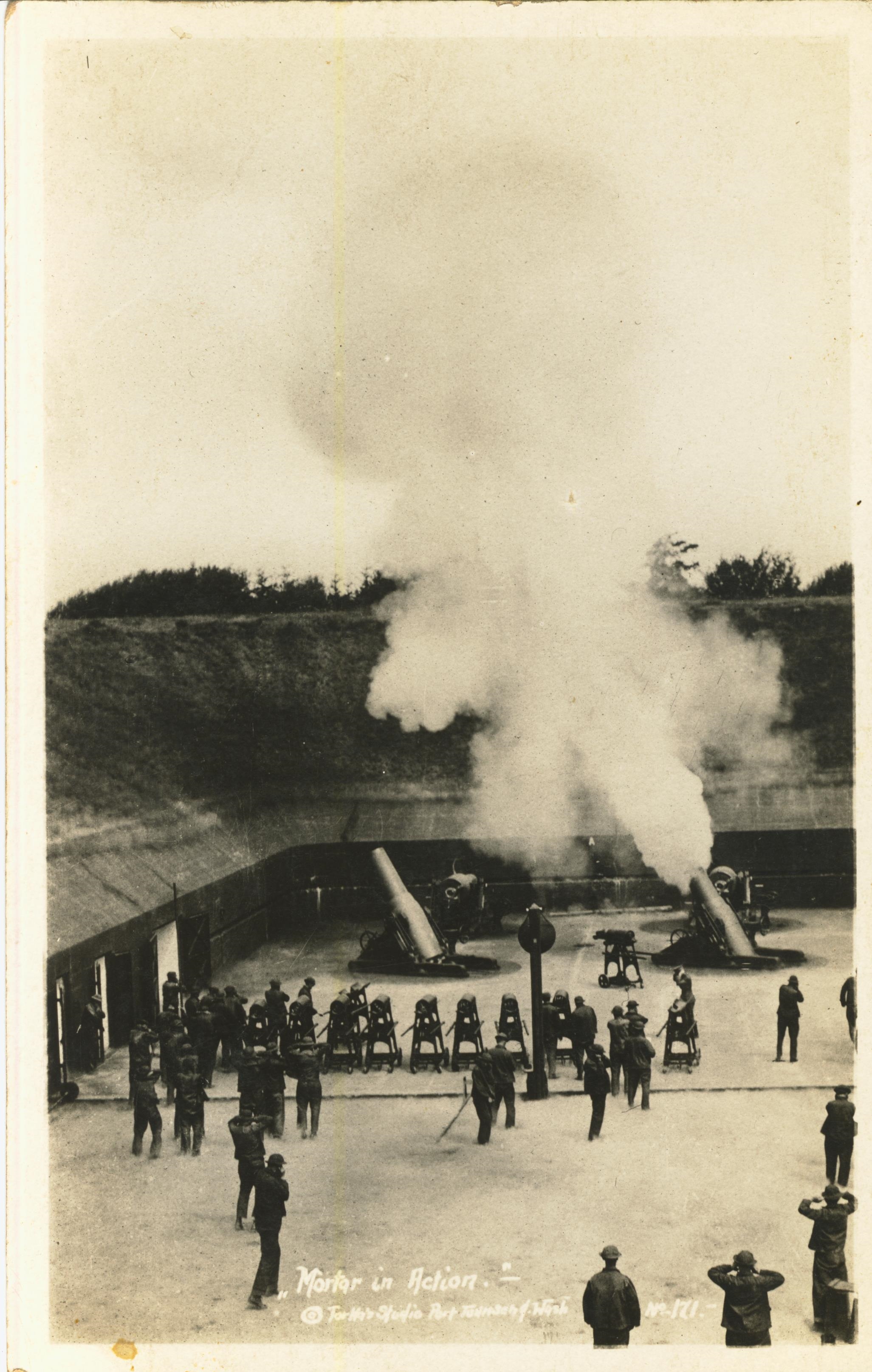 Mortars in action Torka's Studio Port Townsend Washington
