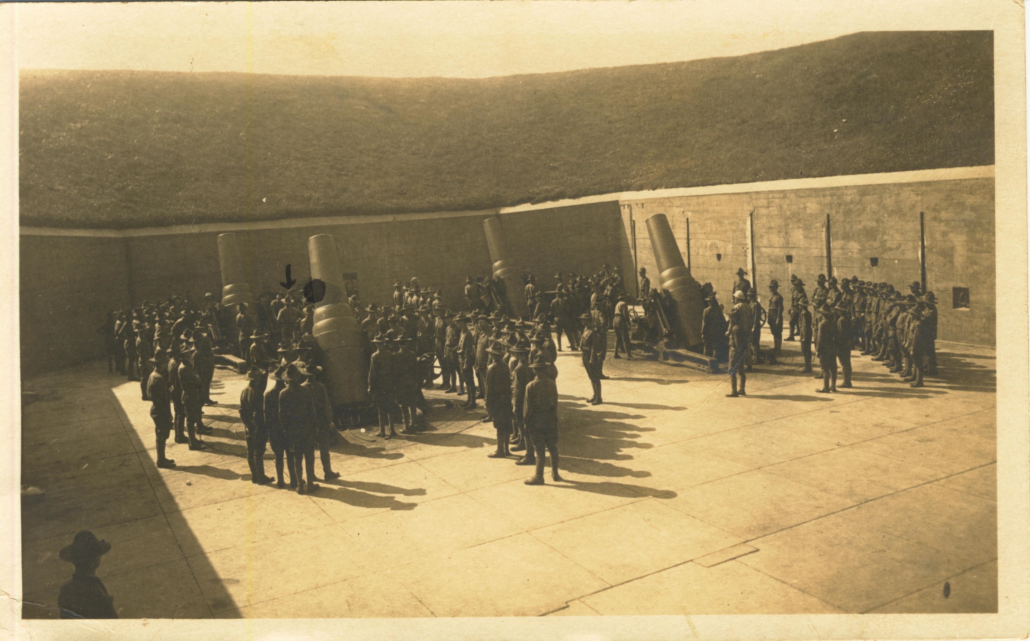 Postmarked Fort Terry NY Aug 8 1916