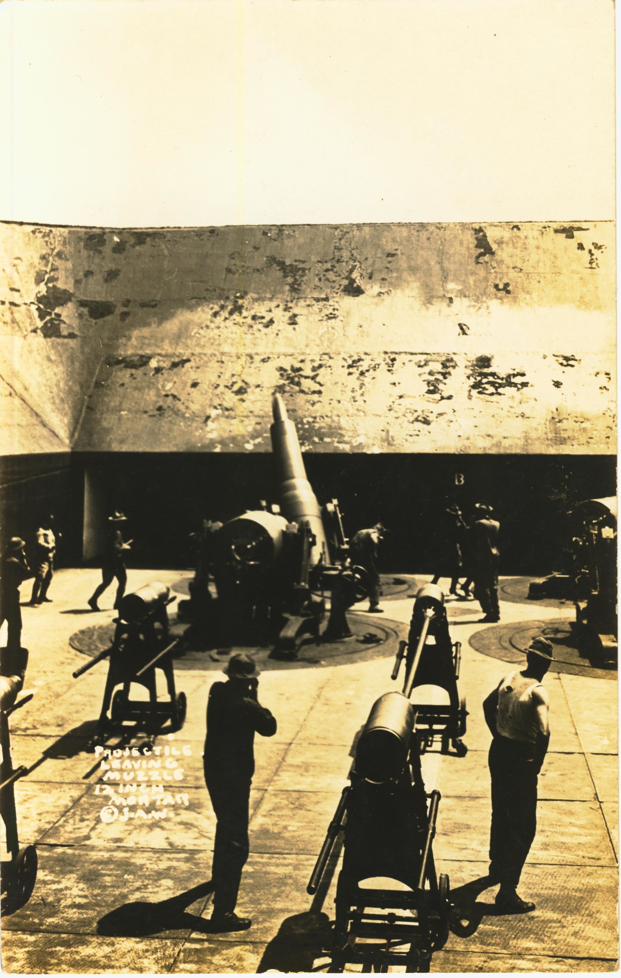 Projectile leaving muzzle