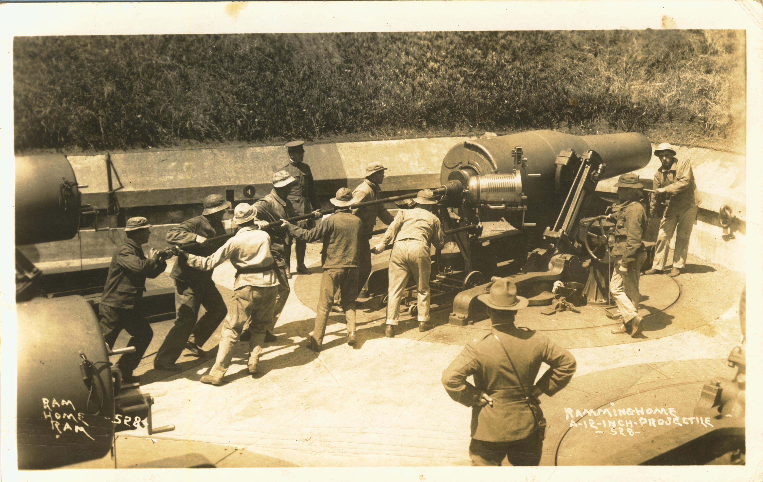 Ramming home a 12 inch projectile