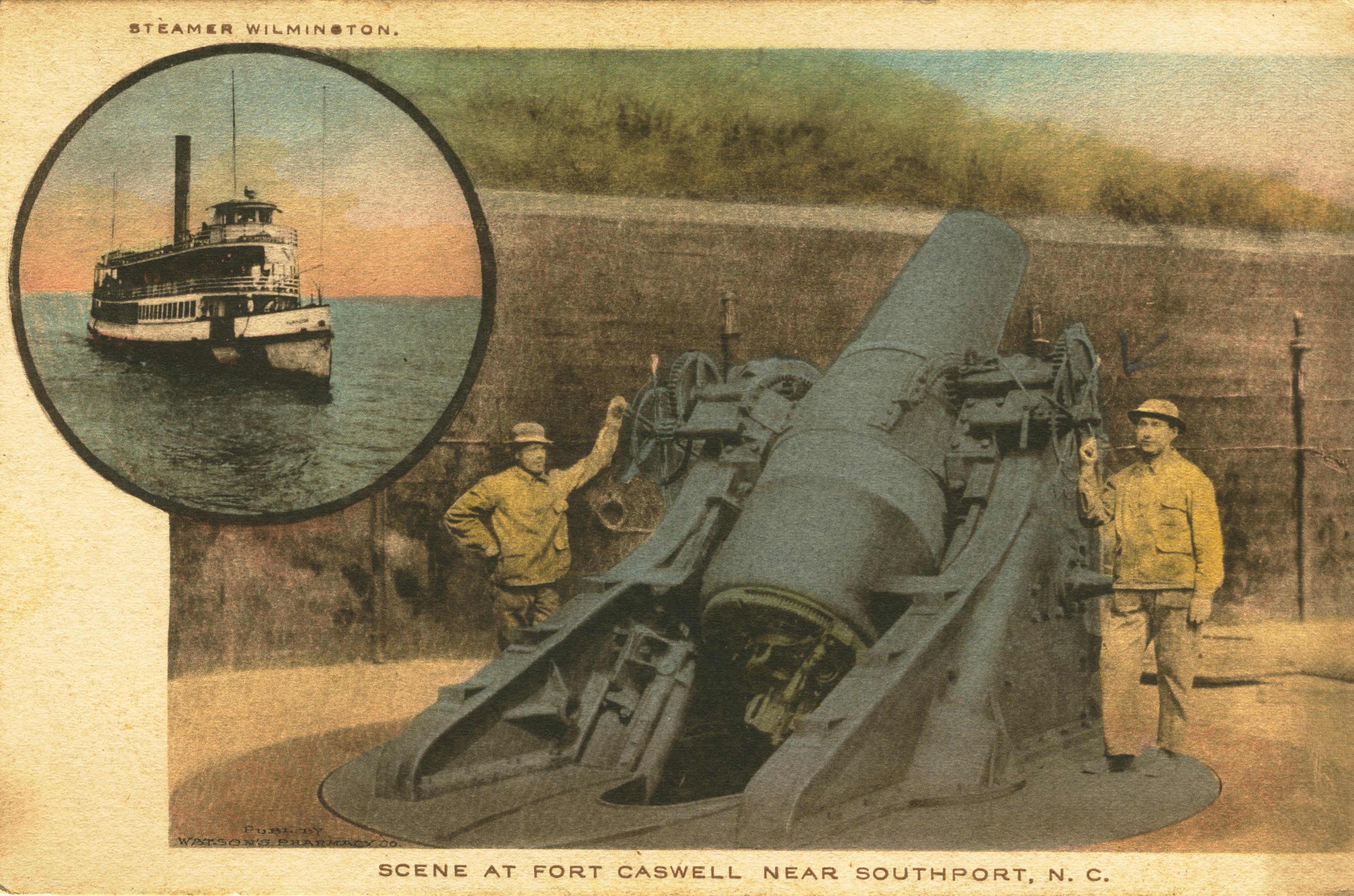 Scene at Fort Caswell near Southport NC