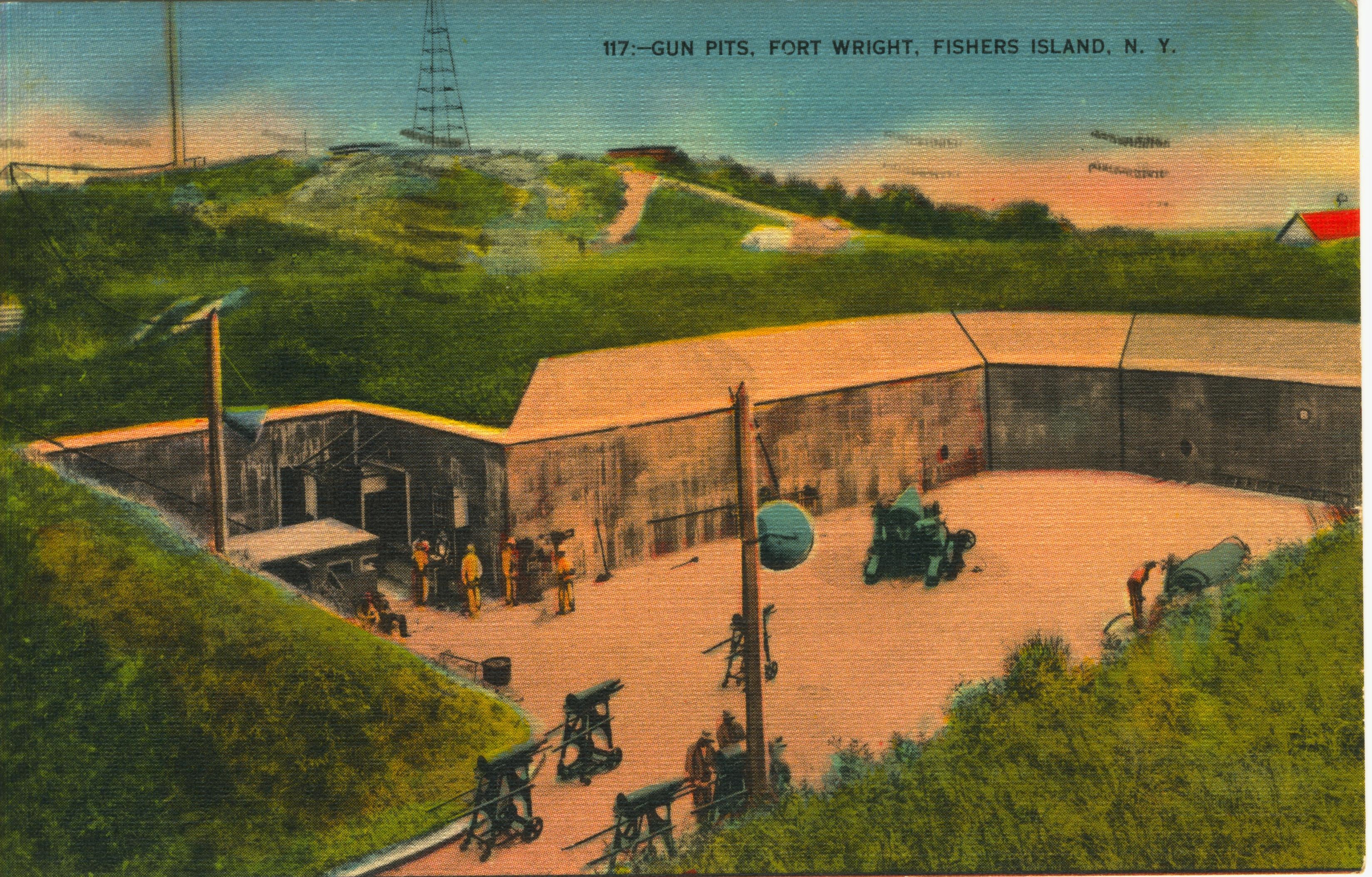 gun pits Fort Wright Fishers Island NY