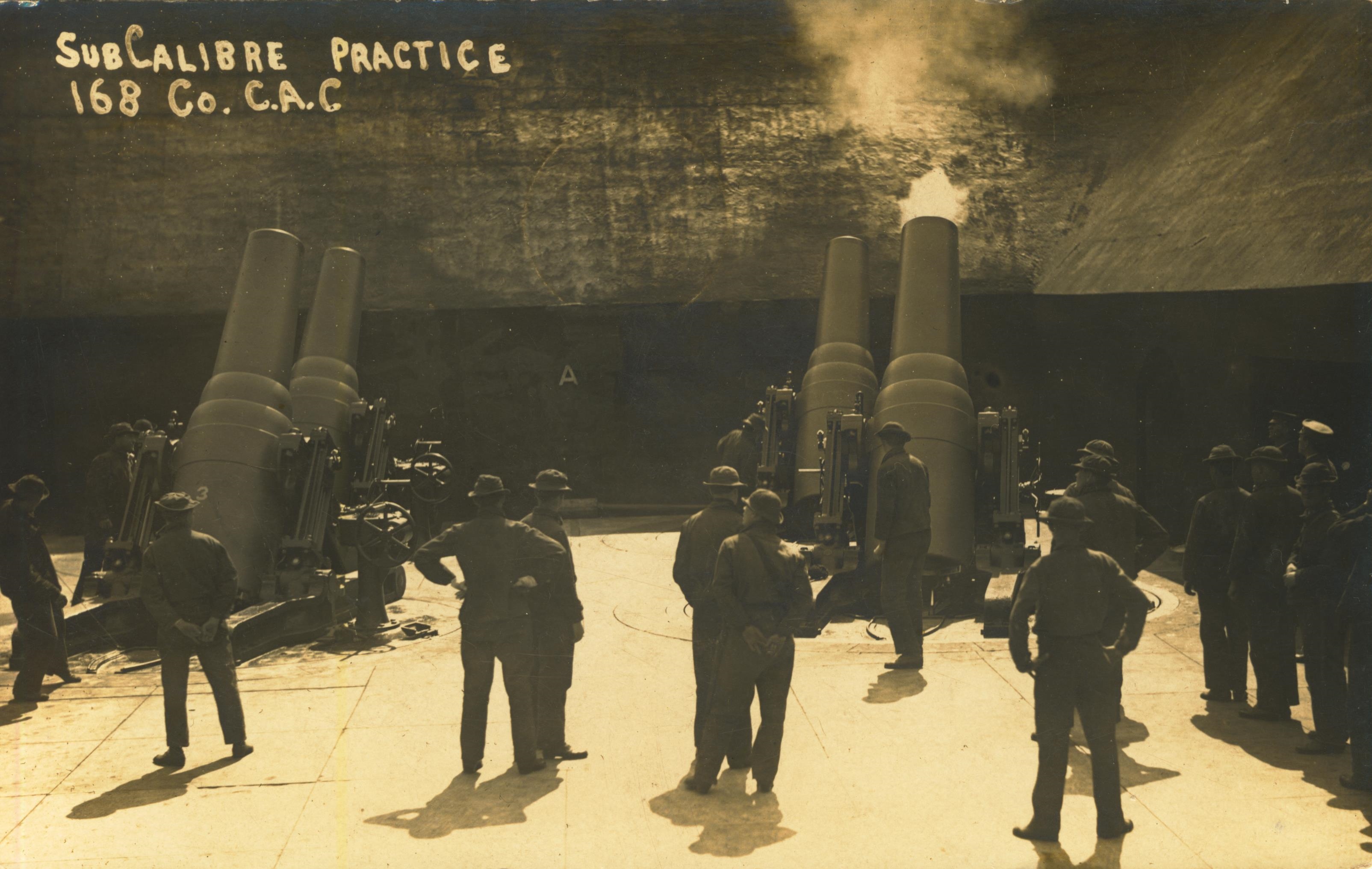 subcalibre practice 168 Co CAC postmarked Fort Monroe Jun 24 1910