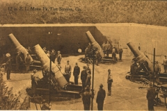 12 inch B. L. mortar pit Fort Screven GA