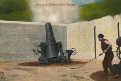 Firing a twelve inch mortar