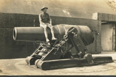 Soldier on 12 inch mortar