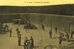 US Army loading the mortars