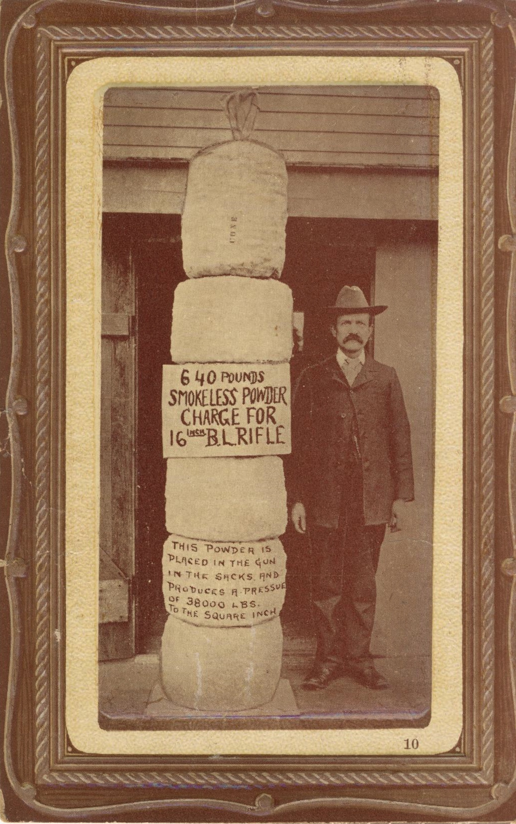 640 pounds smokeless powder for 16 inch B L Rifle PM Oct 30 1911