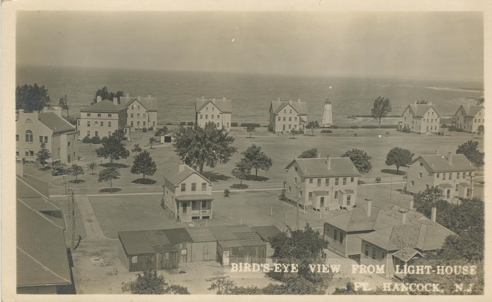 Birds eye view from lighthouse
