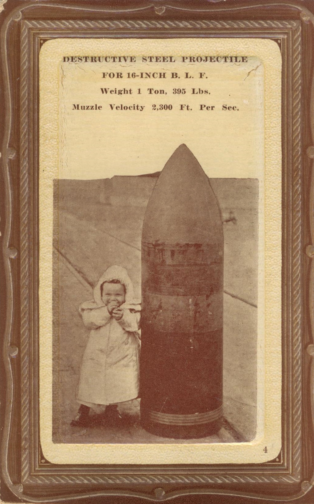 Destructive Steel Projectile for 16 inch B. L. F.