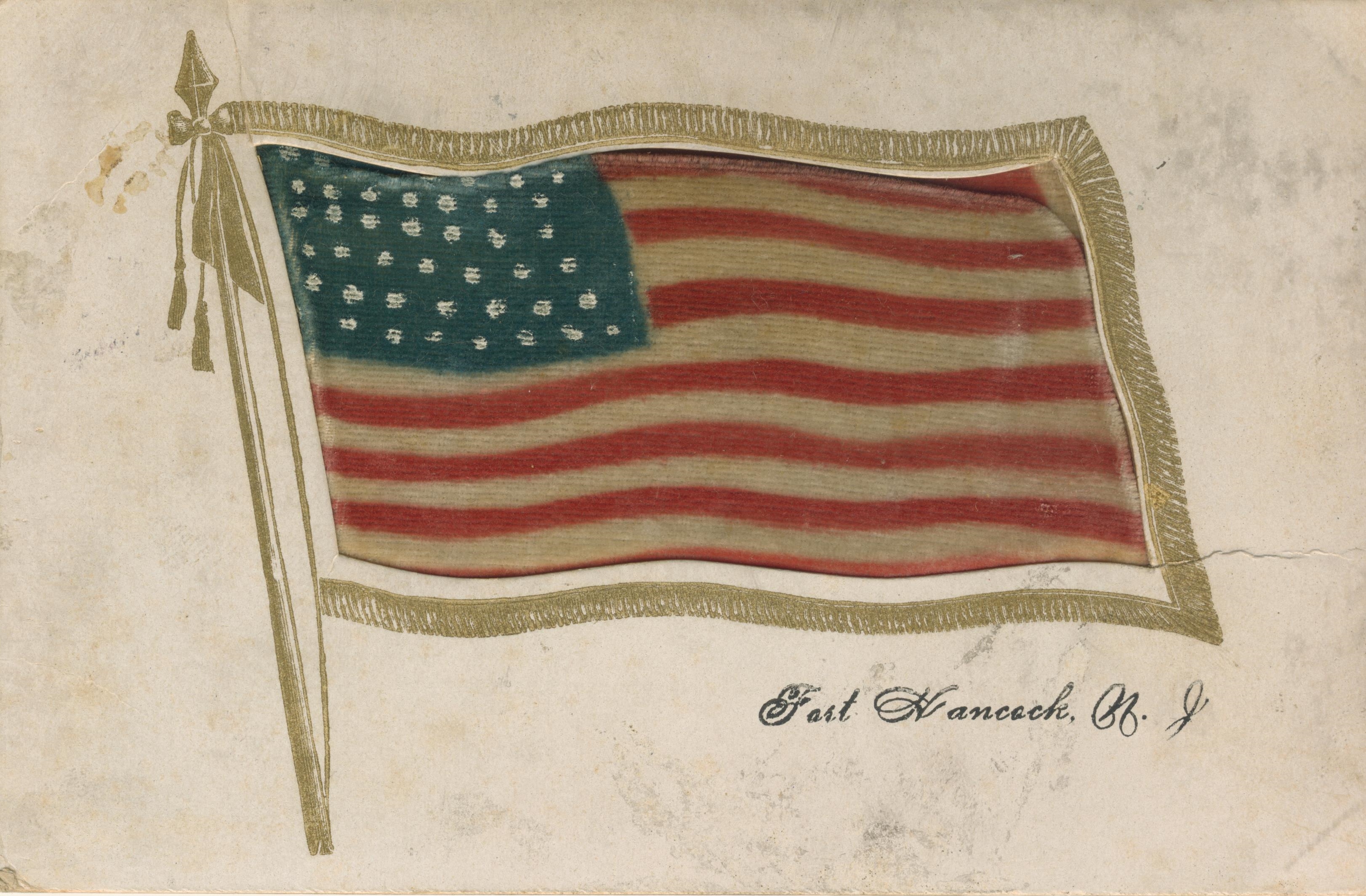 Flag Greeting from Fort Hancock