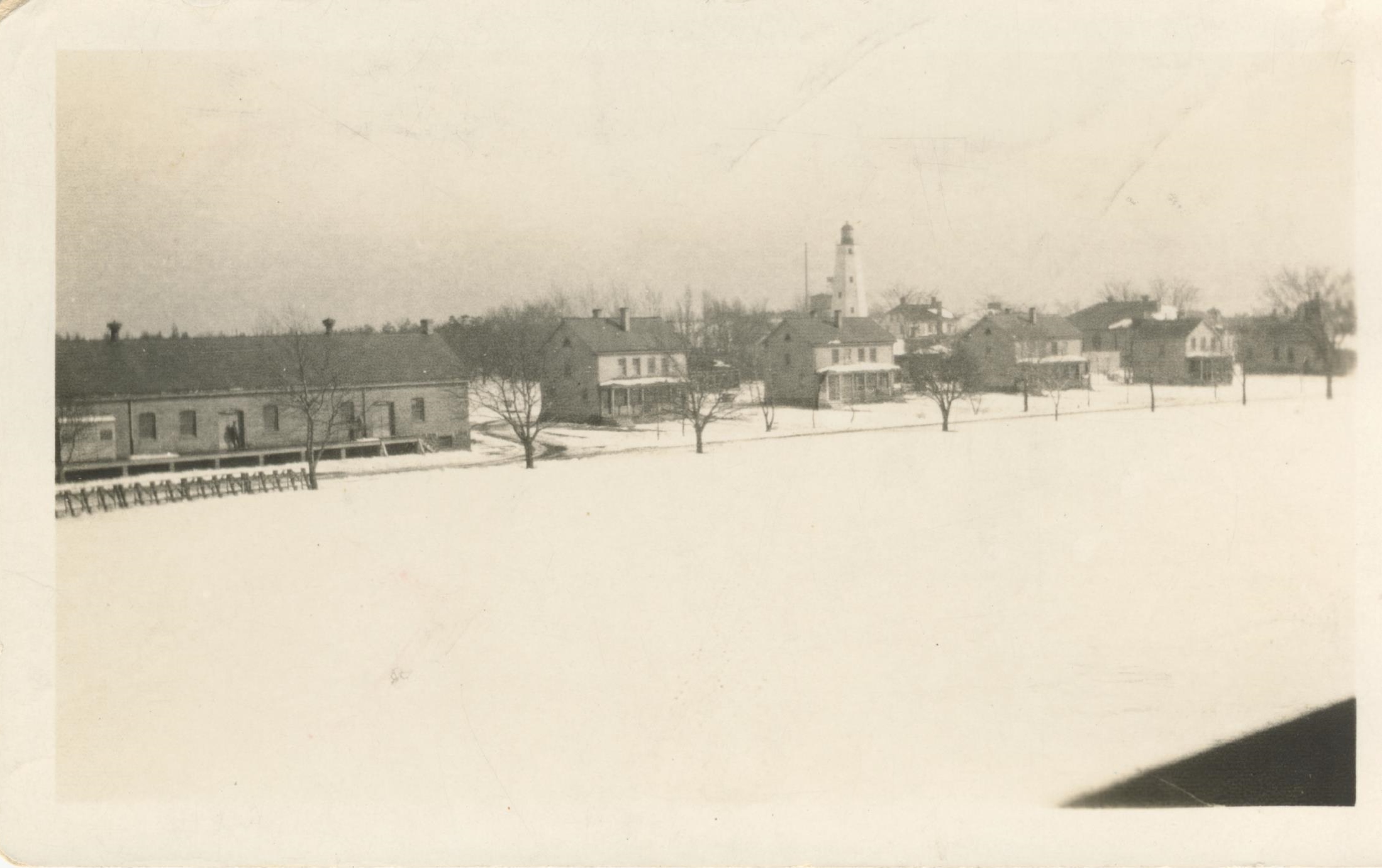 Parade ground in winter