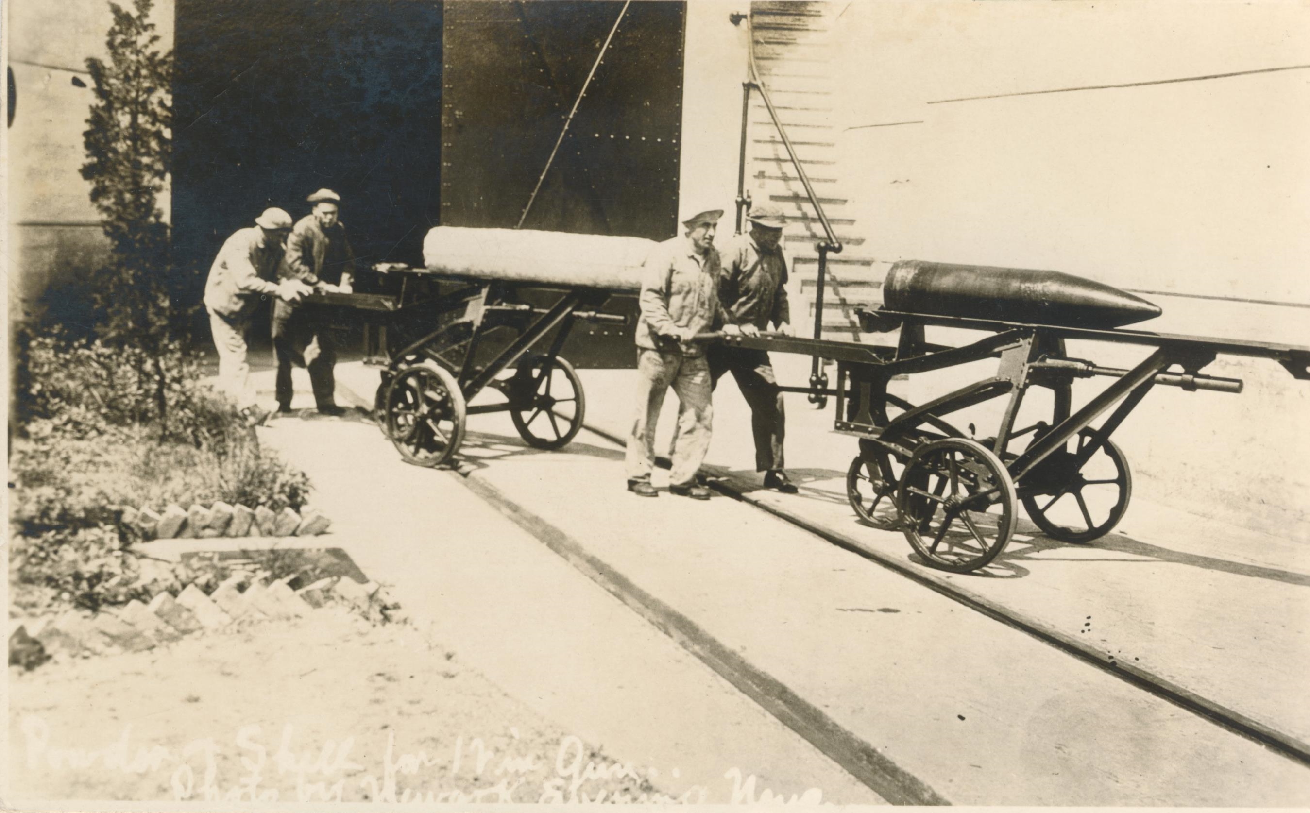 Powder and shell for 12 inch gun