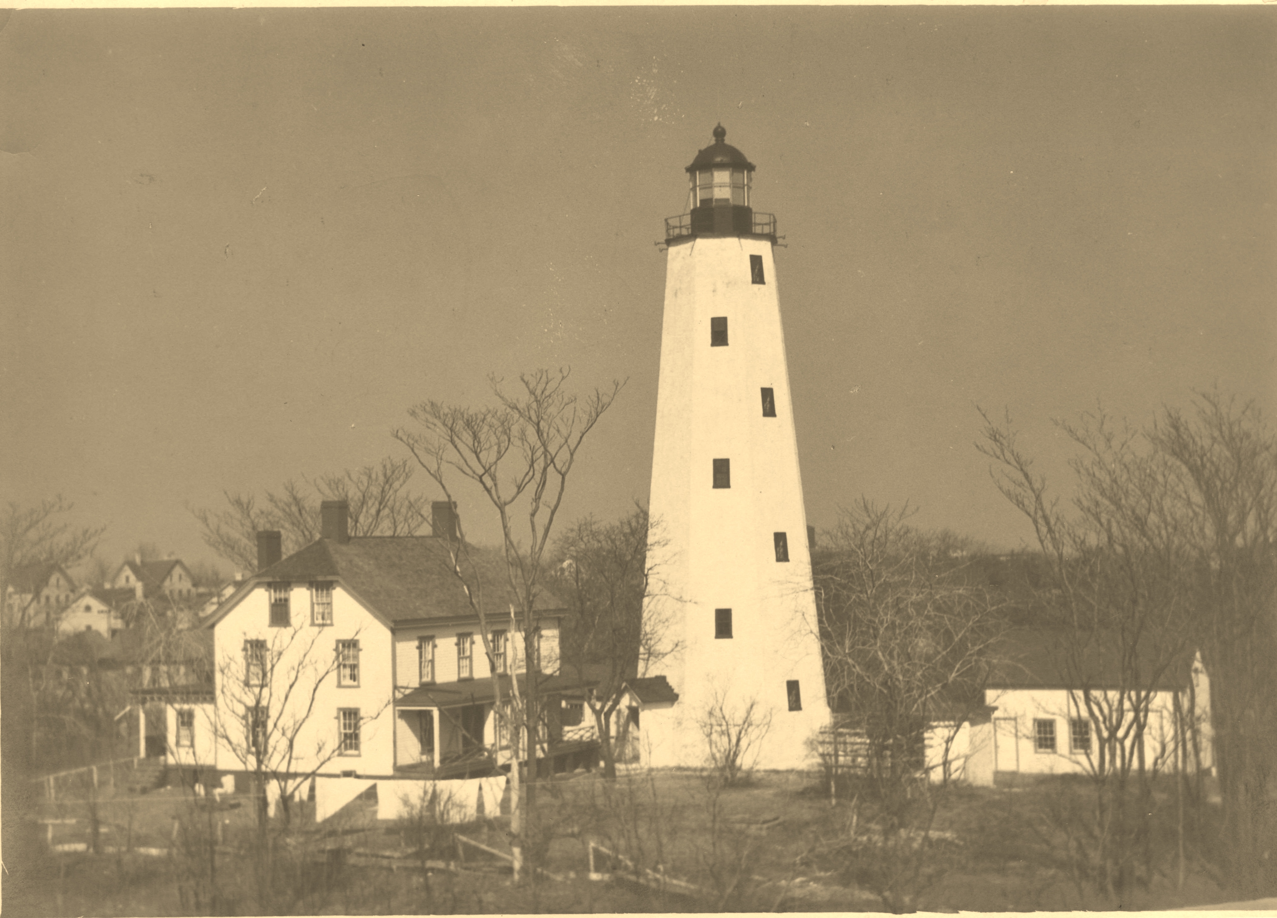 Sandy Hook Light photo taken March 1925
