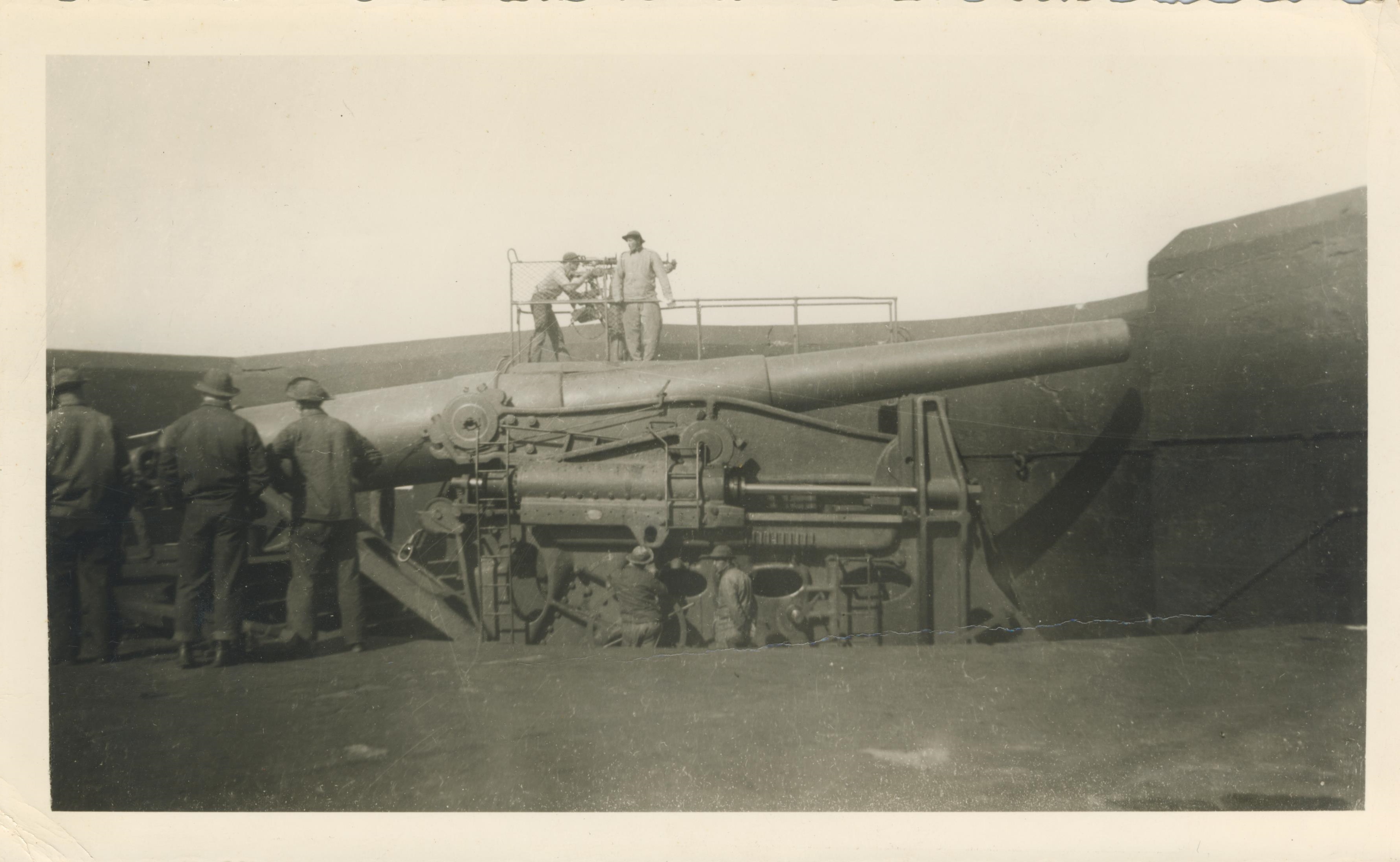 Target Practice Oct 1941 12 inch DC Gun