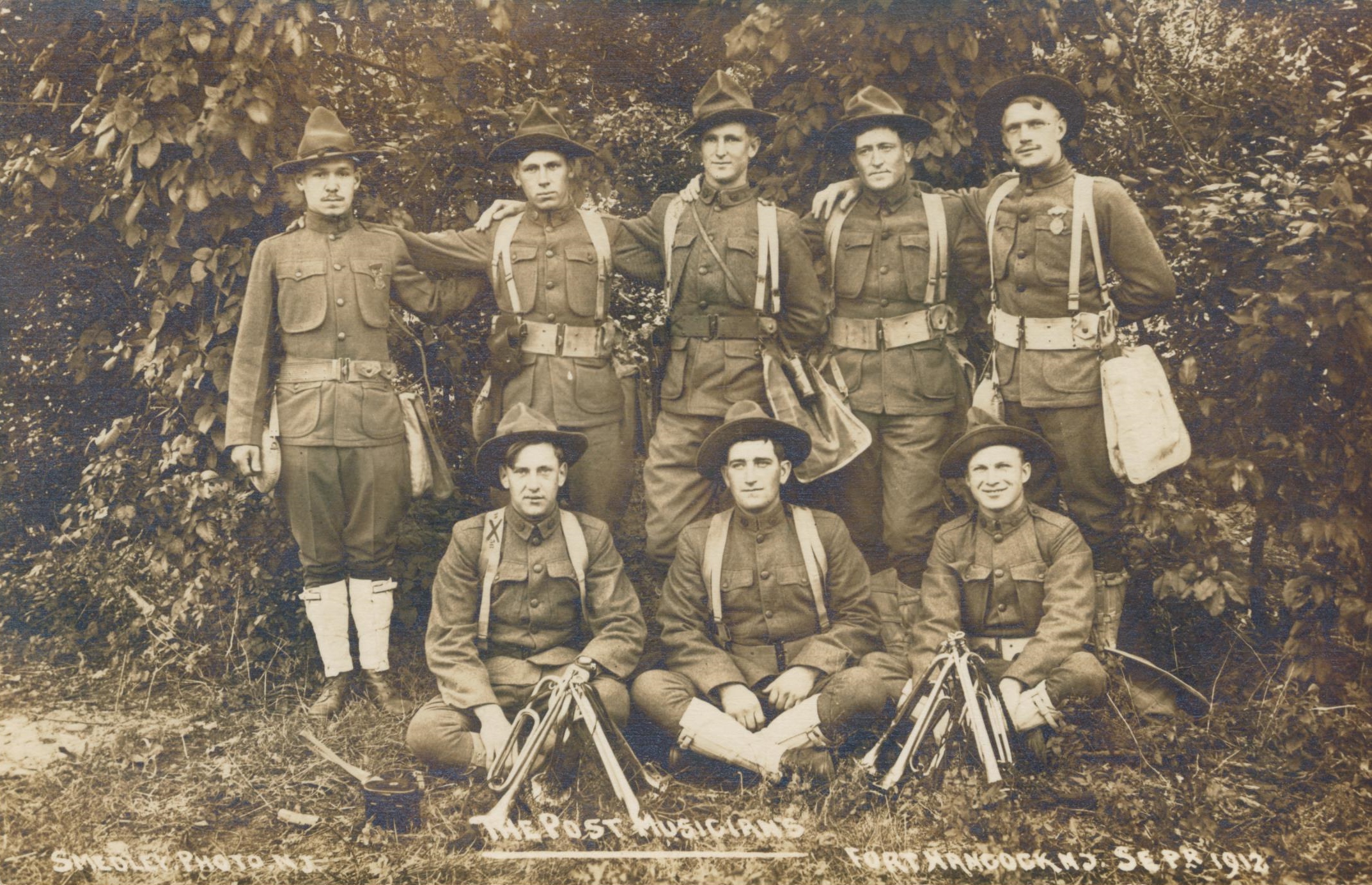 The Post Musicians Fort Hancock Sept 1912
