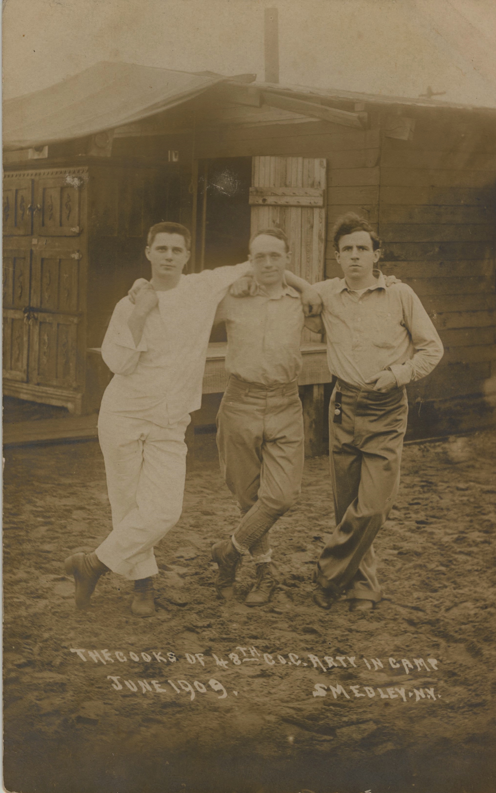 The cooks of the 48th Co Coast Artillery in camp June 1909 (2)