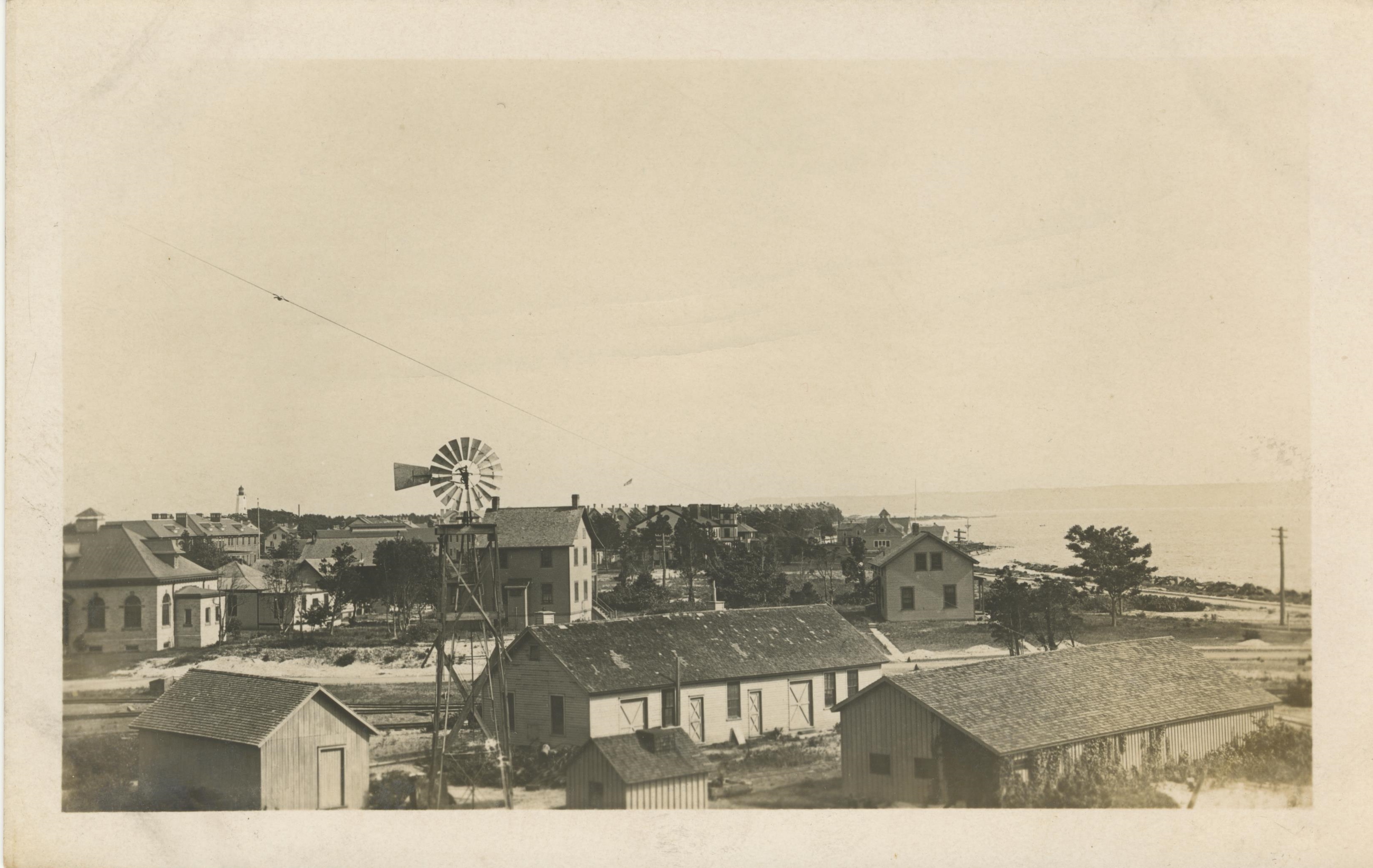 View looking south