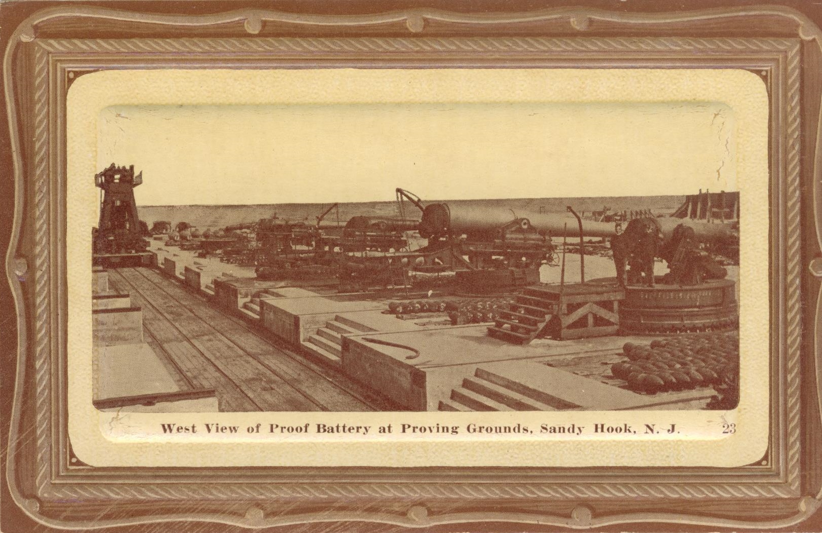 West View of Proof Battery at Proving Grounds Sandy Hook NJ