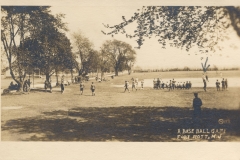 A baseball game Fort Mott