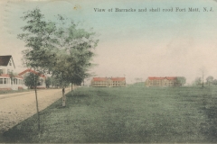 Barracks and shell road Fort Mott