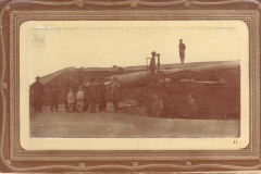 Disappearing Gun Sandy Hook caption on back states 8 inch gun PM Fort Terry