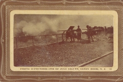 Firing 15 pounder 4th of July Salute Sandy Hook NJ PM June 3 1919