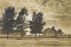 Life Saving Station by moonlight Fort Hancock 1912