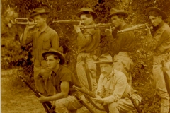 On the firing line 86 th Co Coast Artillery July 1910