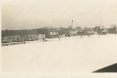 Parade ground in winter