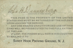 Pass Sandy Hook Proving Ground NJ back