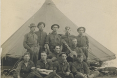 Tent 9 1st co Coast Artillery in camp Fort Hancock Aug 1912