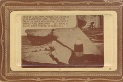 Test of 12 inch projectile against 12 inch steel