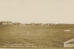View of Officers Quarters from Horse Shoe at Sandy Hook NJ