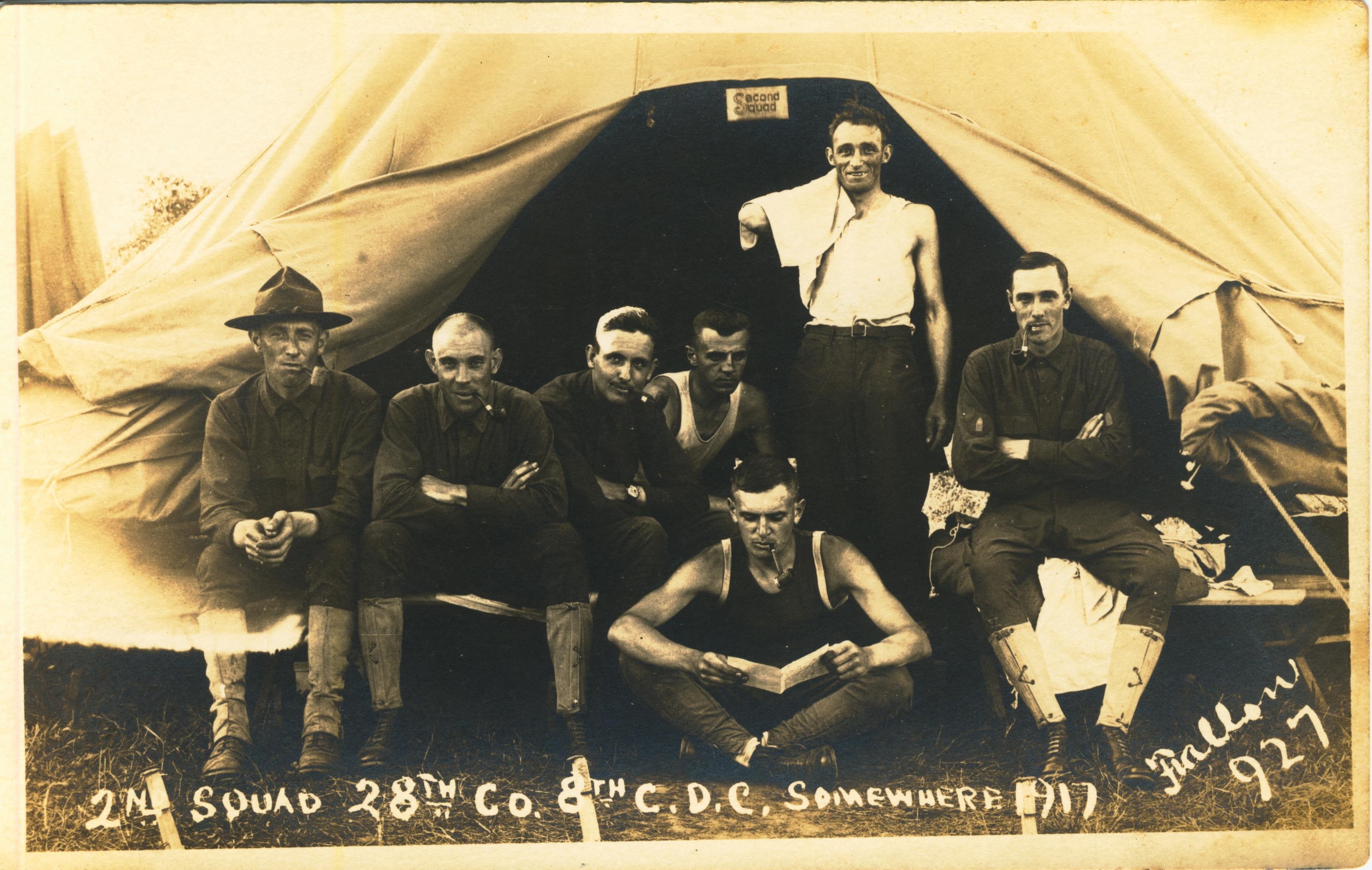 2nd Squad 28th Co 8th C.D.C somewhere 1917