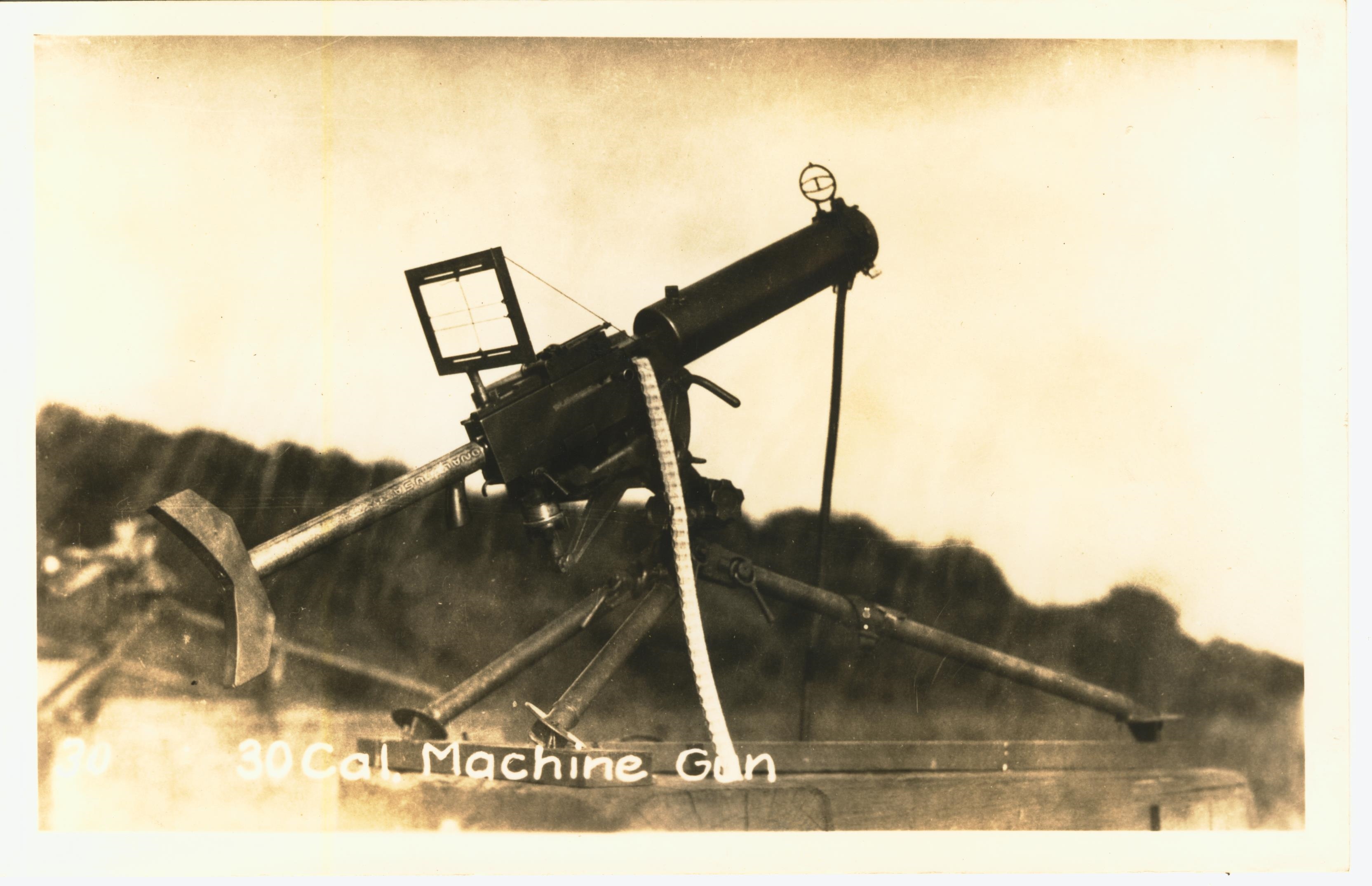 30 Cal Machine Gun stamped on back LeGere Fort H. G. Wright NY