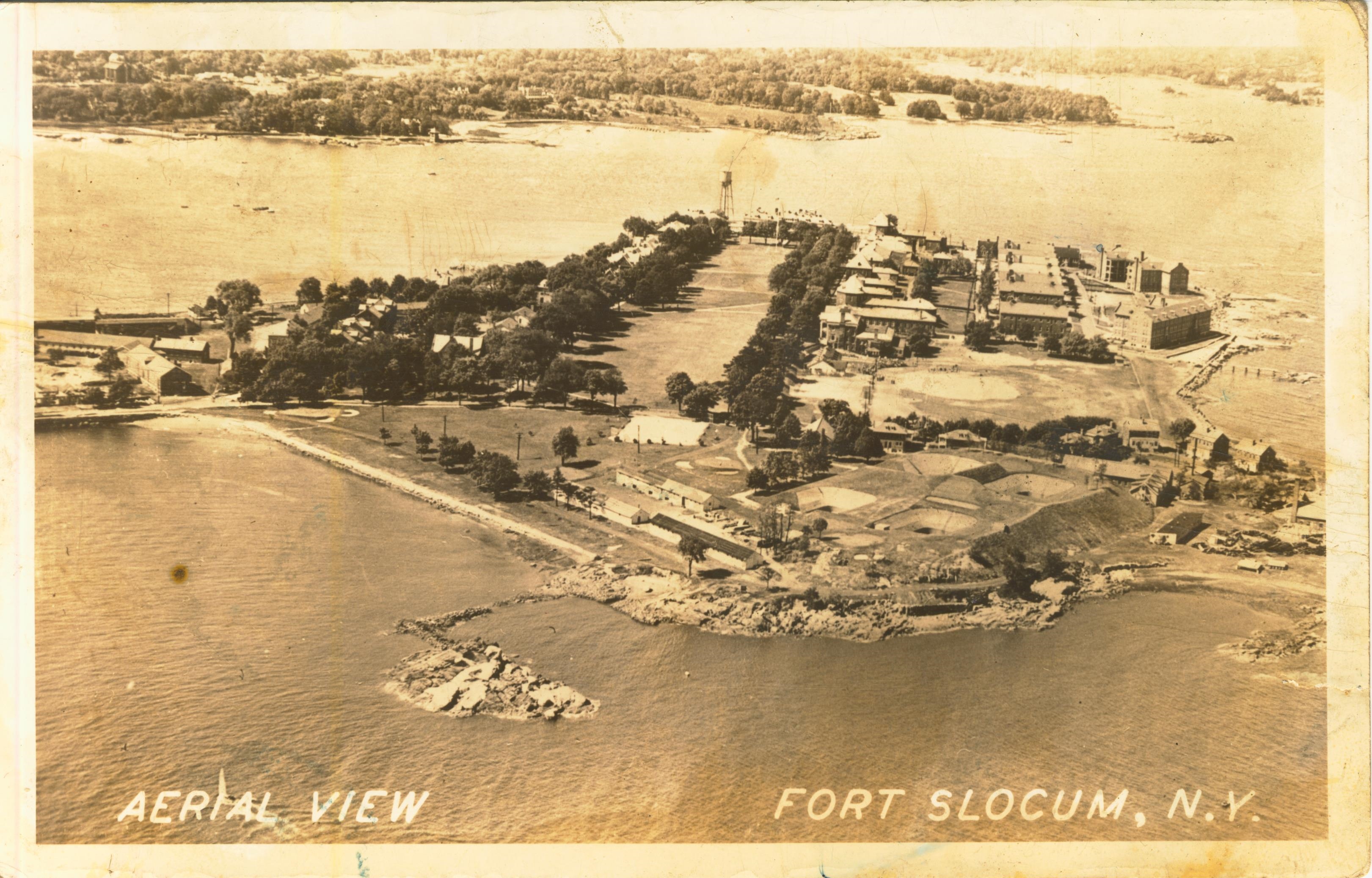 Aerial View Fort Slocum NY
