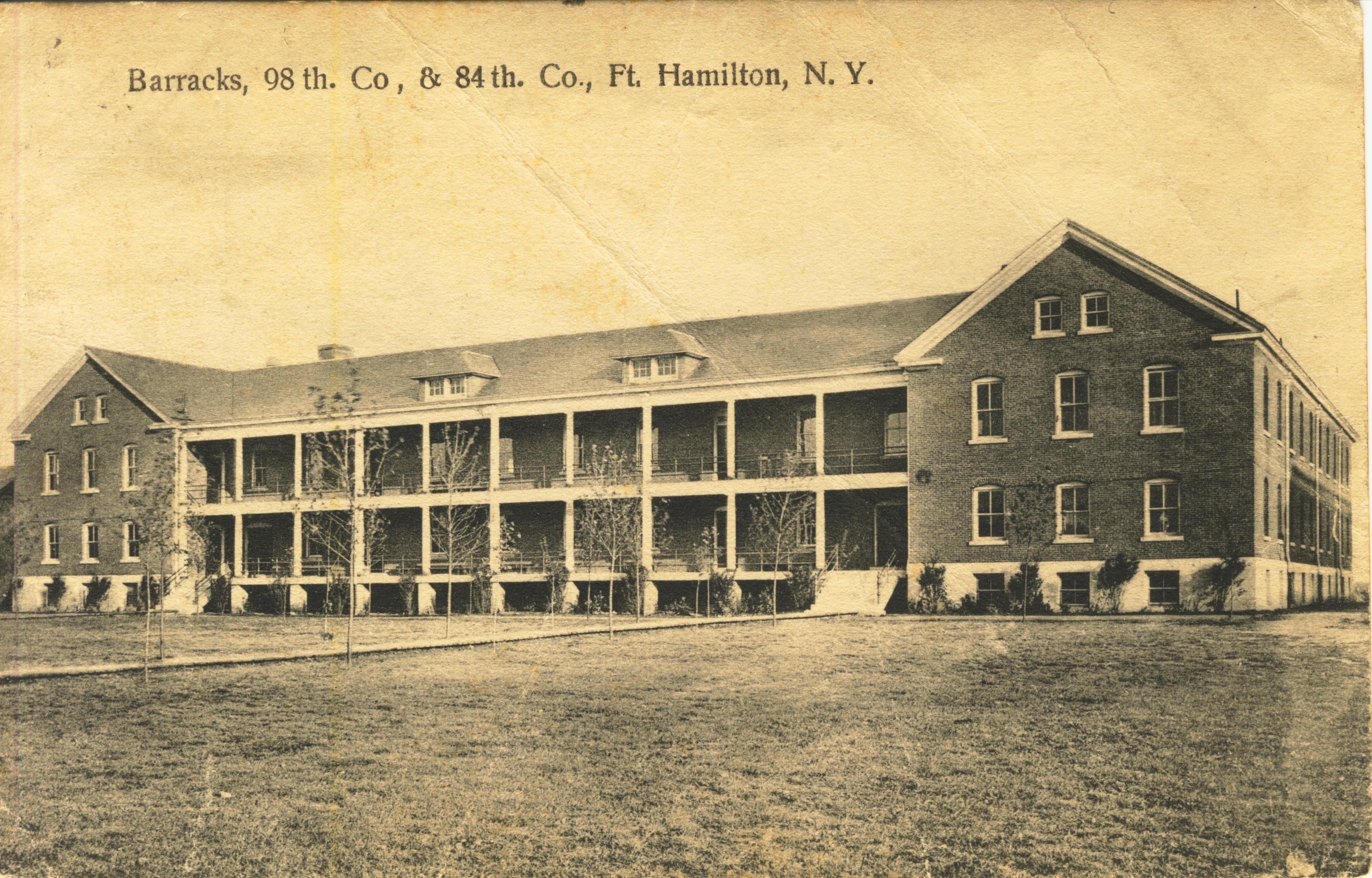 Barracks 98th Co and 84th Co Fort Hamilton NY