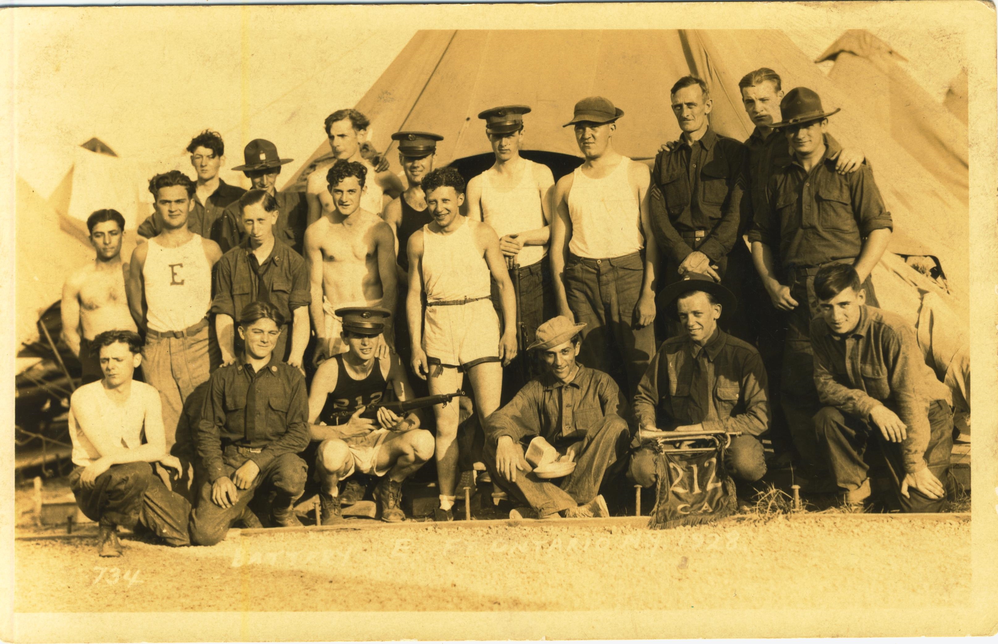 Battery E 244th C.A.C. Fort Ontario NY 1928