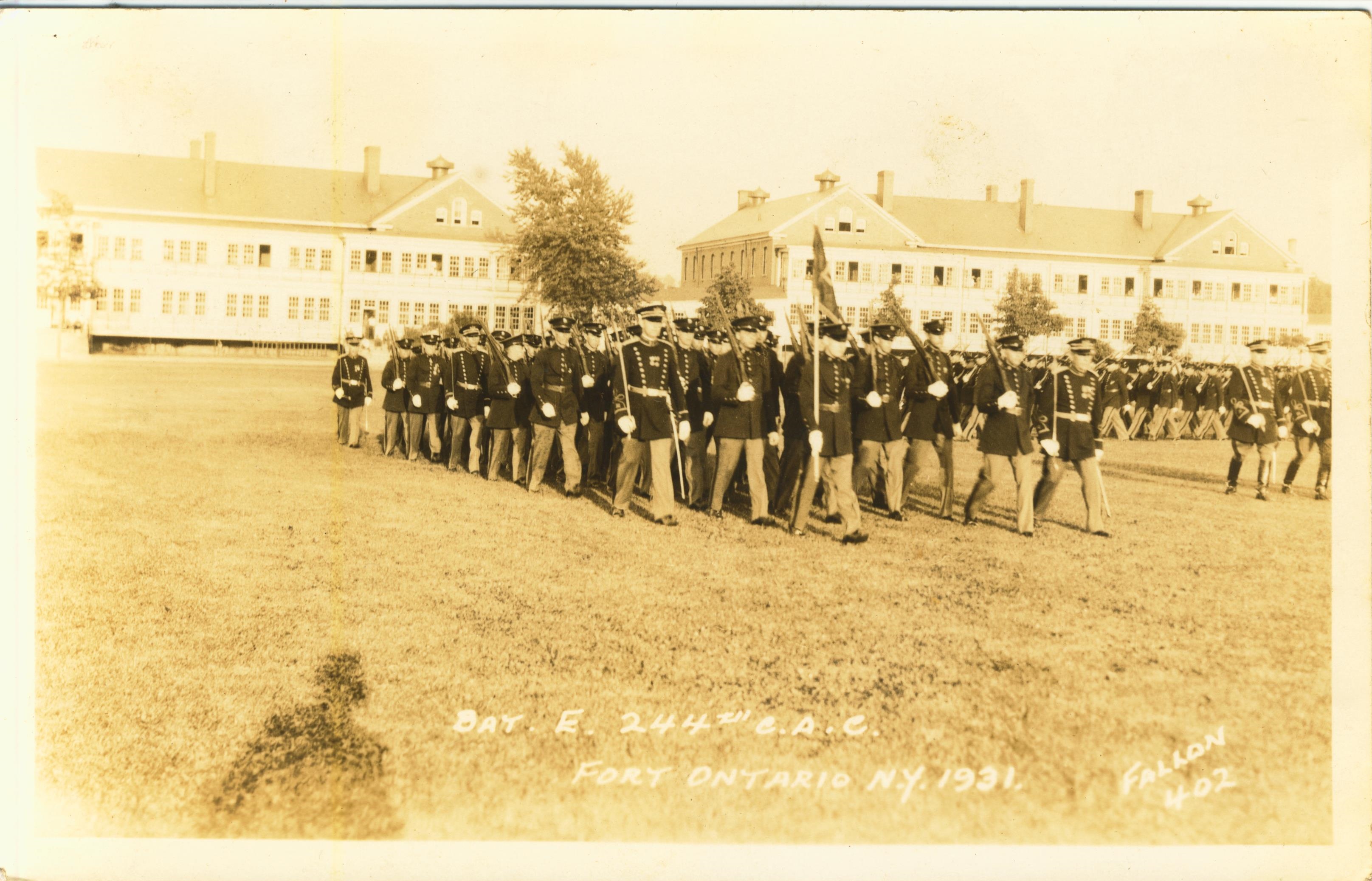 Battery E 244th C.A.C. Fort Ontario NY 1931