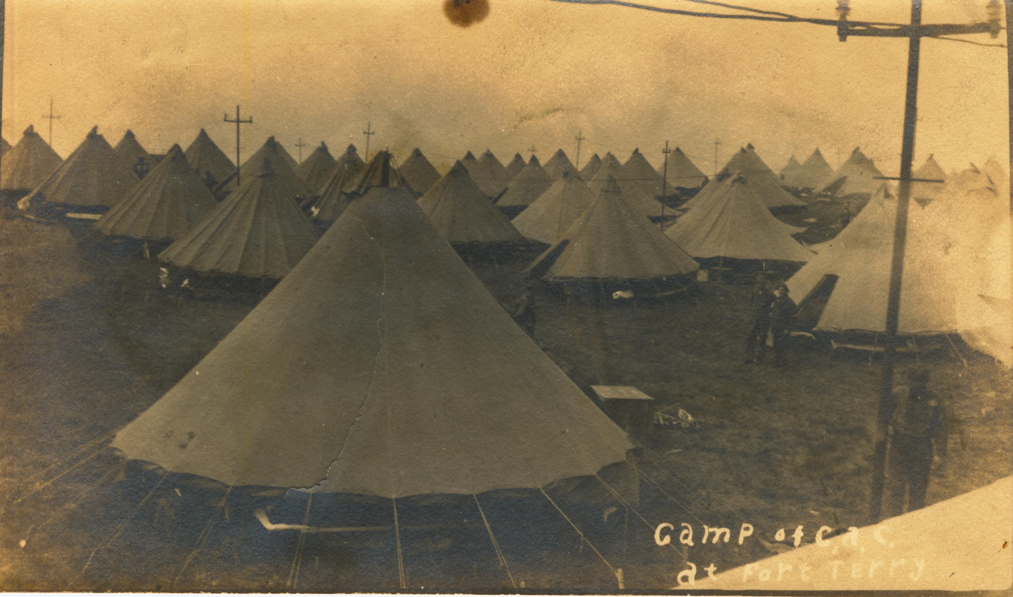 Camp of C.A.C. Fort Terry NY