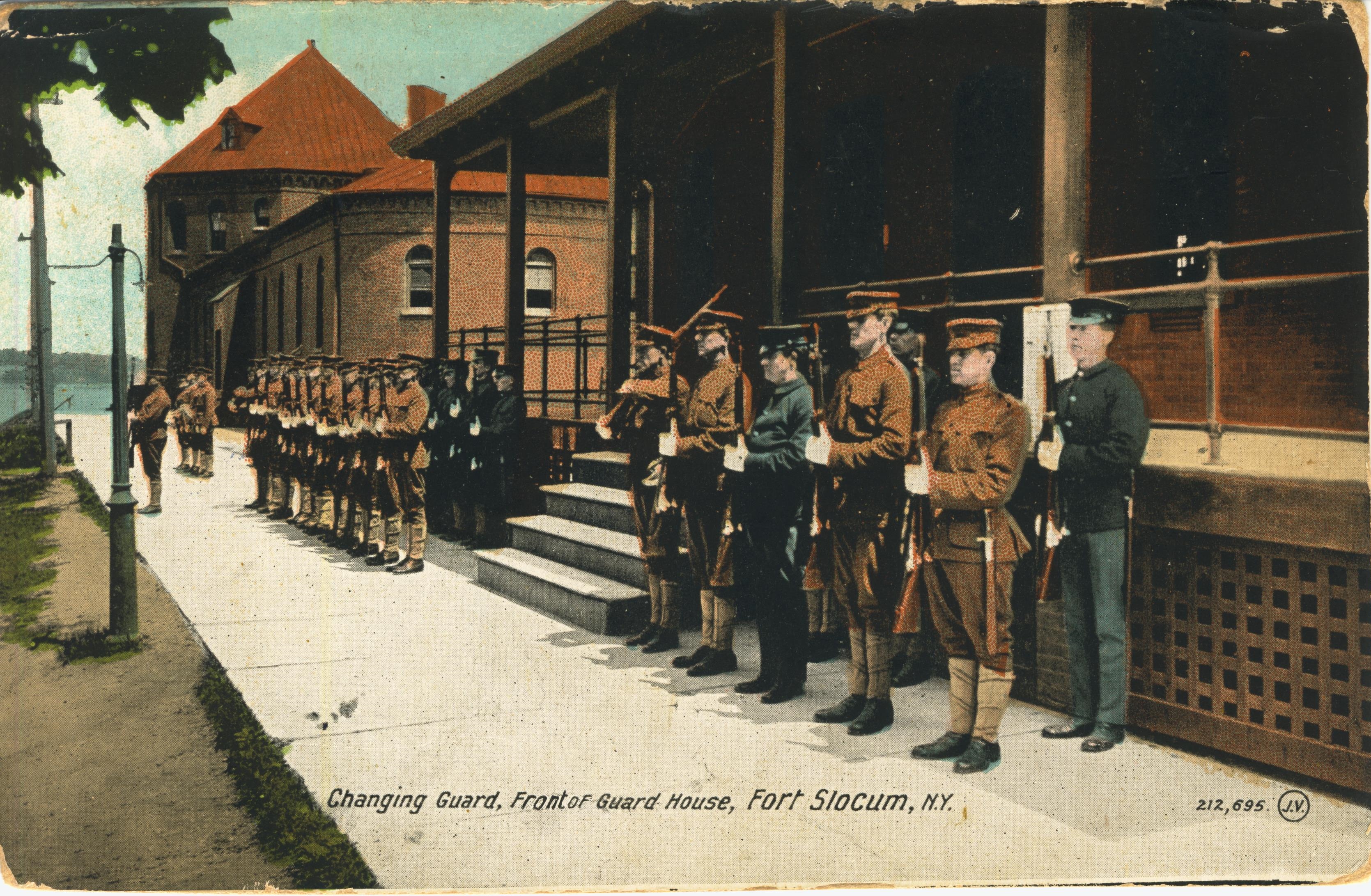 Changing Guard Front of Guard House Fort Slocum NY