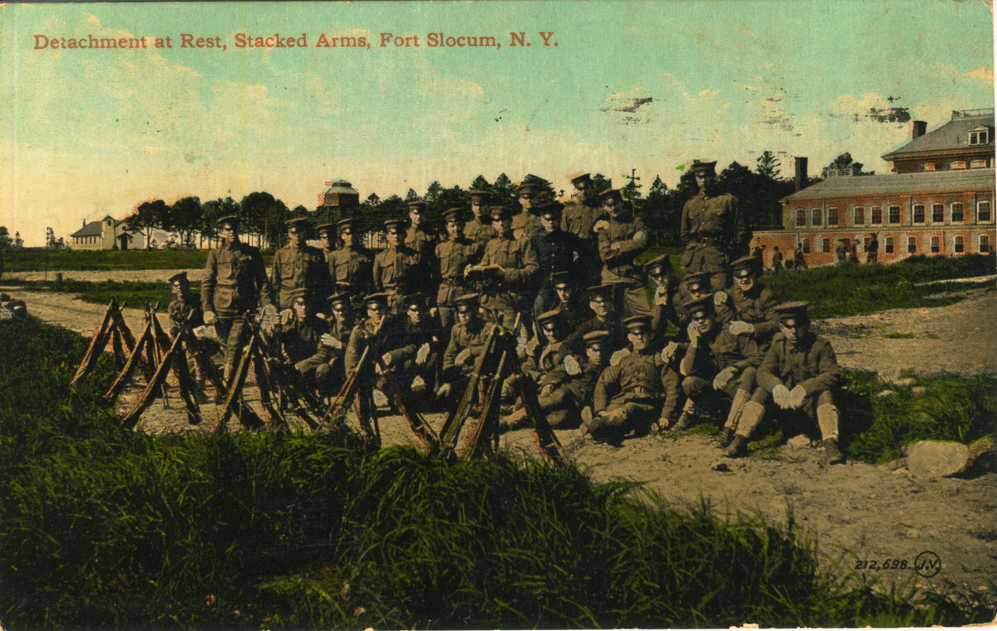Detachment at Rest Stacked Arms Fort Slocum NY