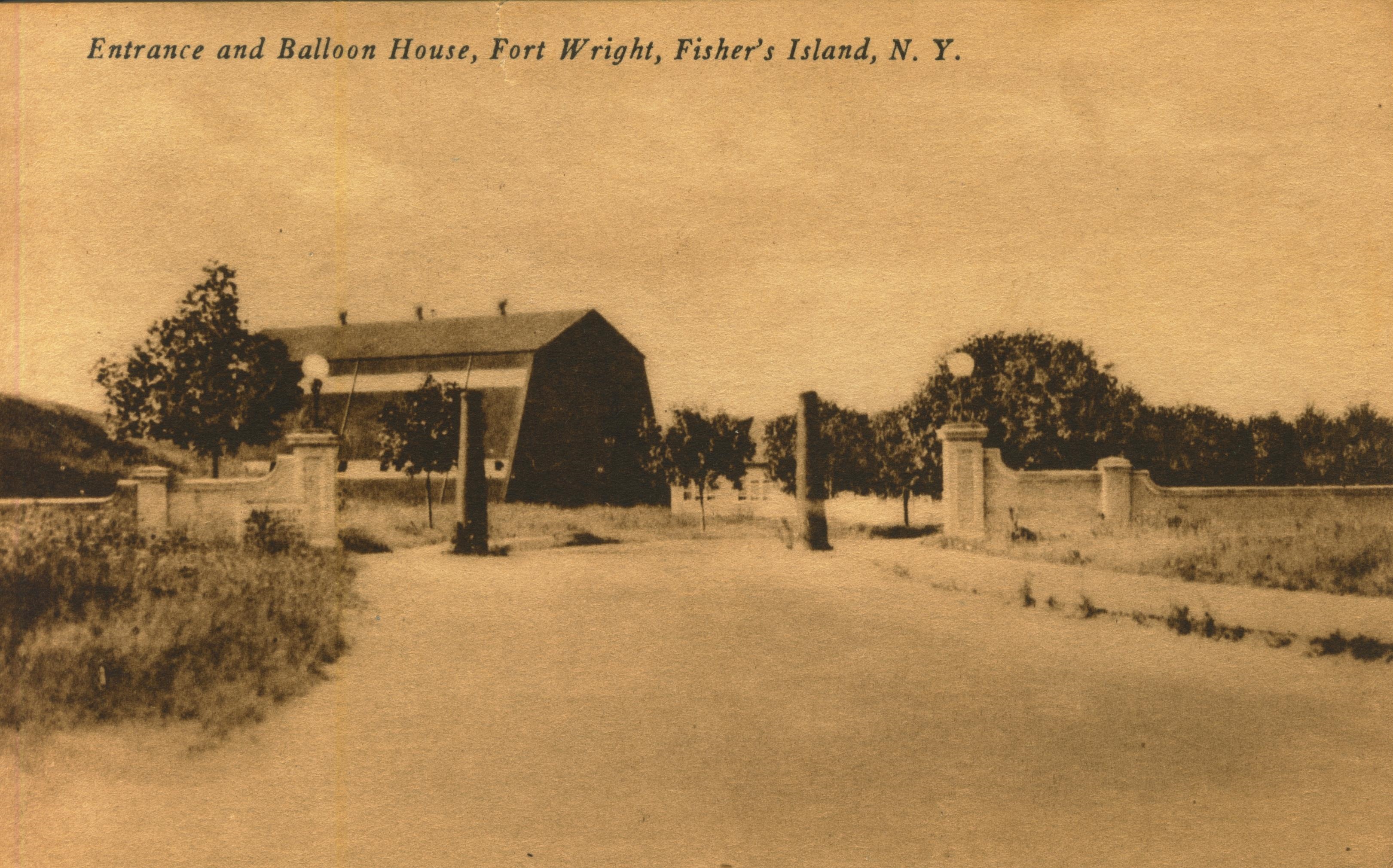 Entrance and Balloon House Fort Wright Fishers Island NY