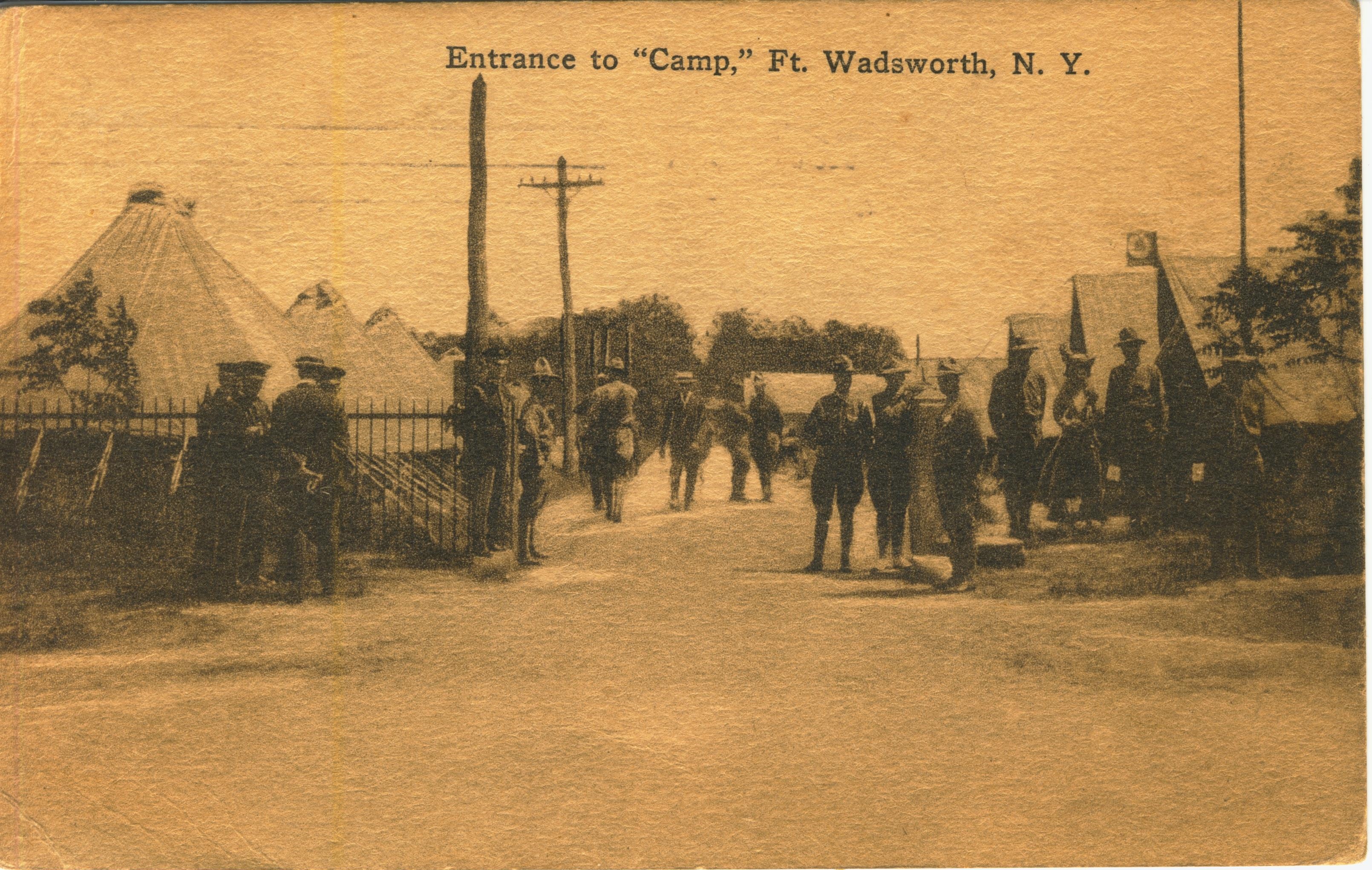Entrance to camp Fort Wadsworth NY
