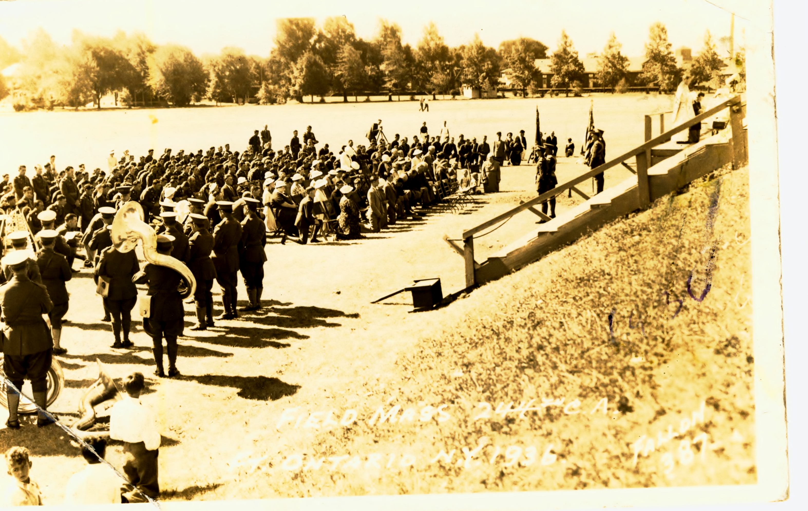 Field Mass 244th C.A.C. Fort Ontario NY 1936