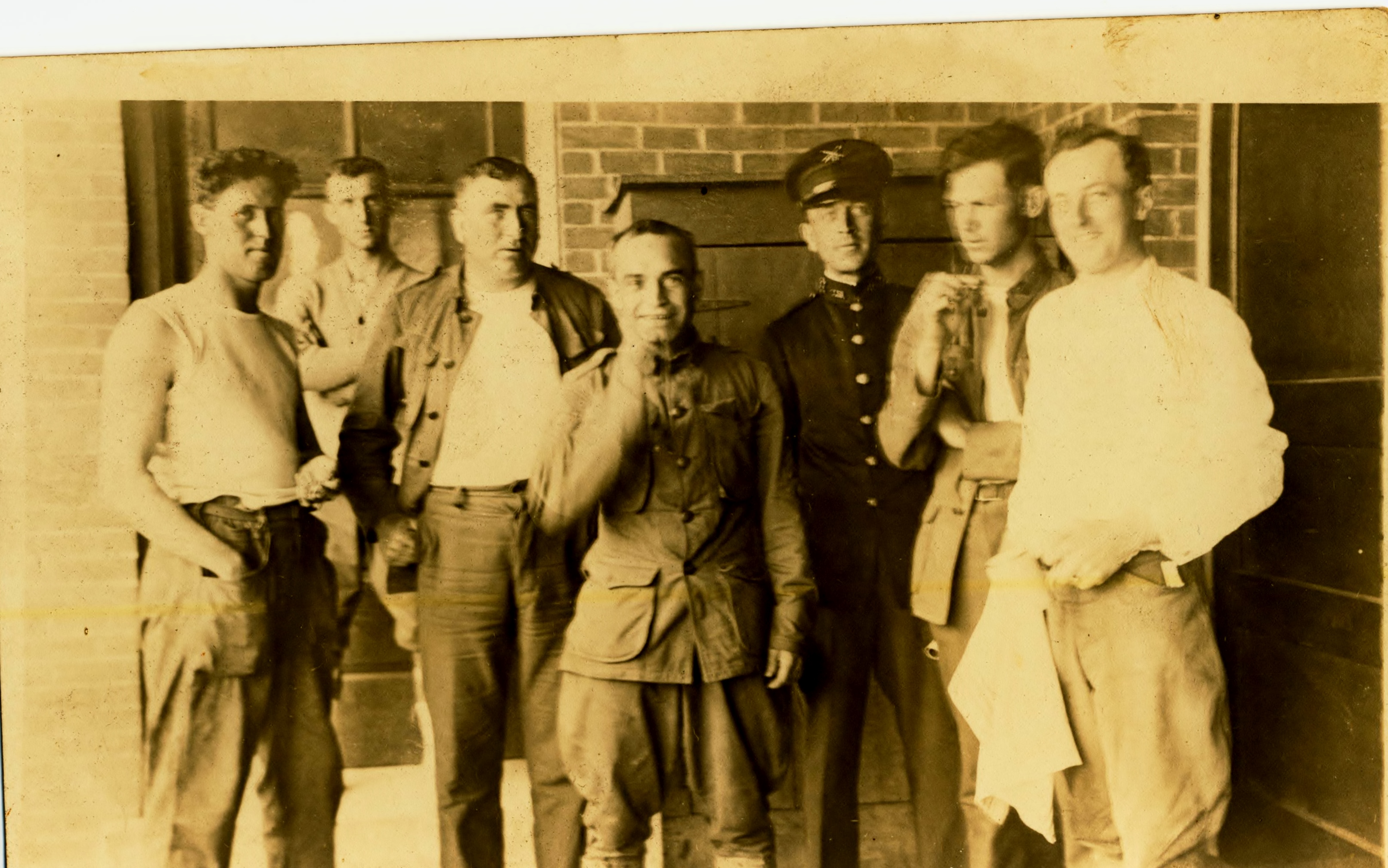 Guy Bennett Boyd on far leftphoto likely taken at Fort Terry NY 9-5-15